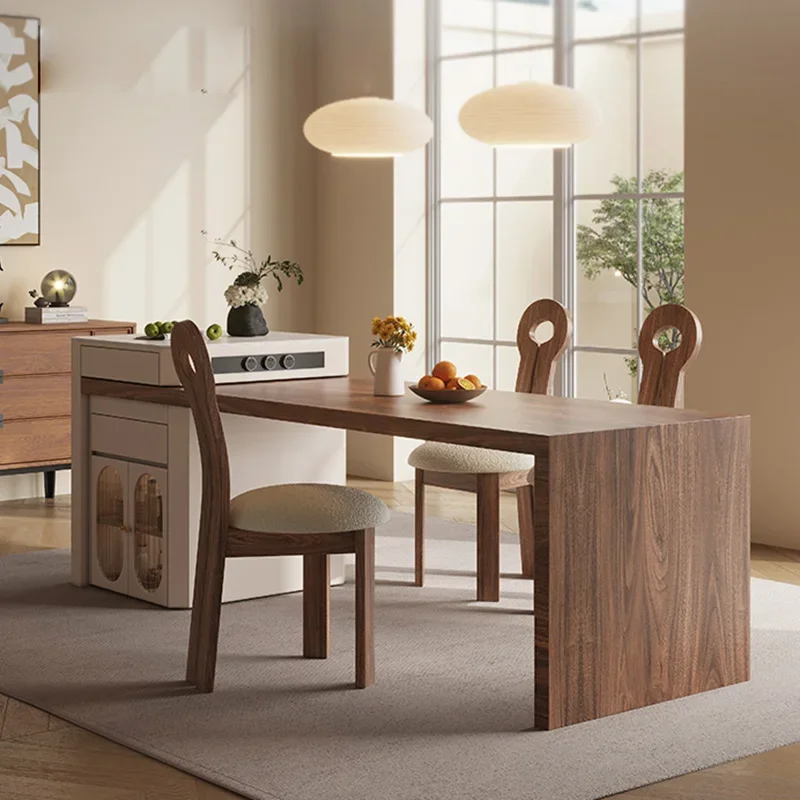 Extending Extendable Dining Table Kitchen Wood Chairs Desk Dining Table Office Writing Designer Mesas De Comedor Home Furniture