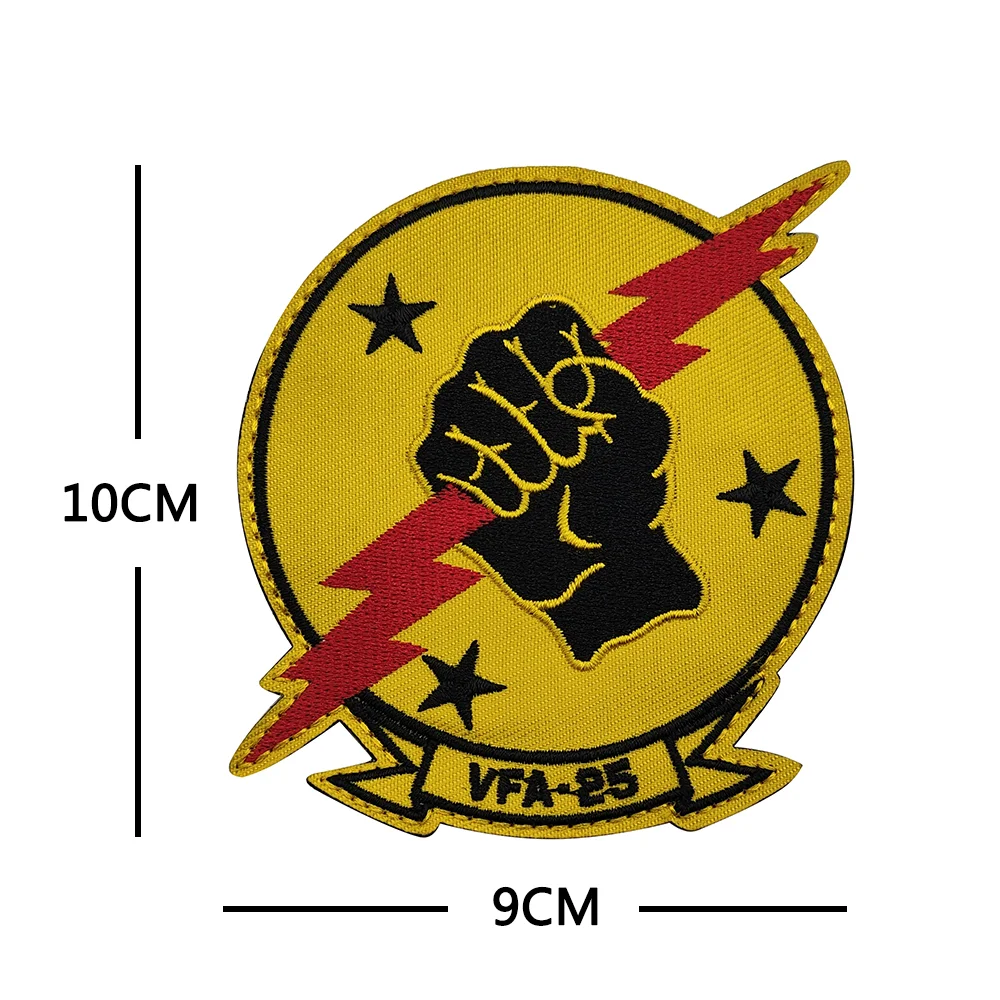 Vfa 25 Strike Fighter Squadron Fist Of The Fleet Patches VF-31fighting 31Military Army Embroidered Biker Applique