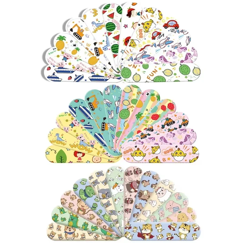50-200pcsCartoon نمط مقاوم للماء التوازن الفرقة المعونة ملصقات للأطفال ضمادة لاصقة الجرح الجص الإسعافات الأولية طقم الطوارئ
