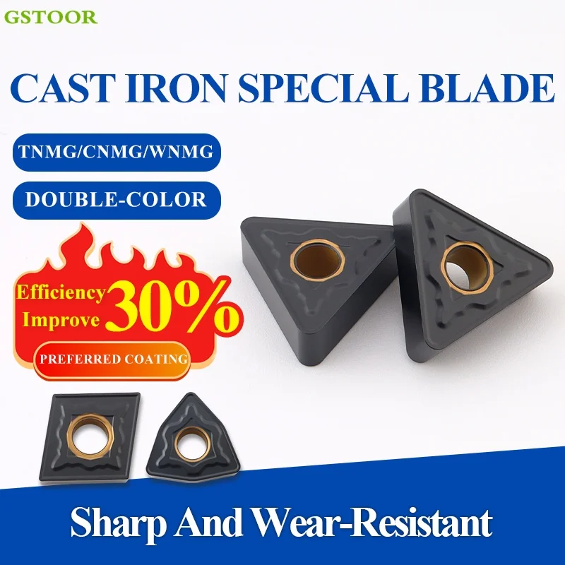 

Двухцветный чугун TNMG1604 WNMG0804 CNMG1204-DK GC5115 Внешние твердосплавные вставки Токарный станок с ЧПУ