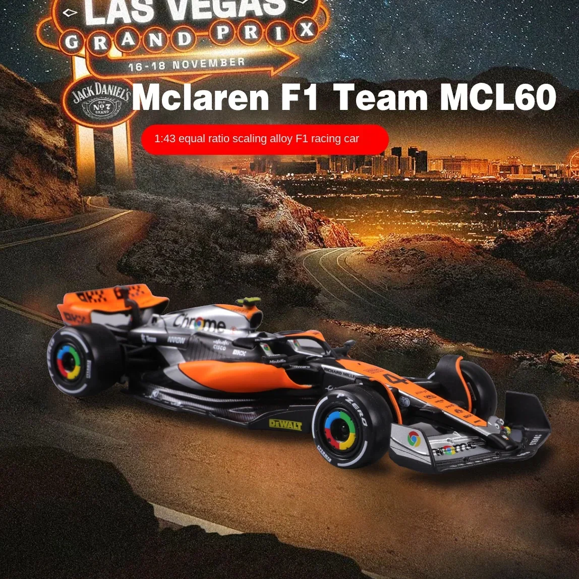 

Bimeco 1:43 McLaren 2023 MCL60 Formula 1 Simulation Alloy Car Model Car Model