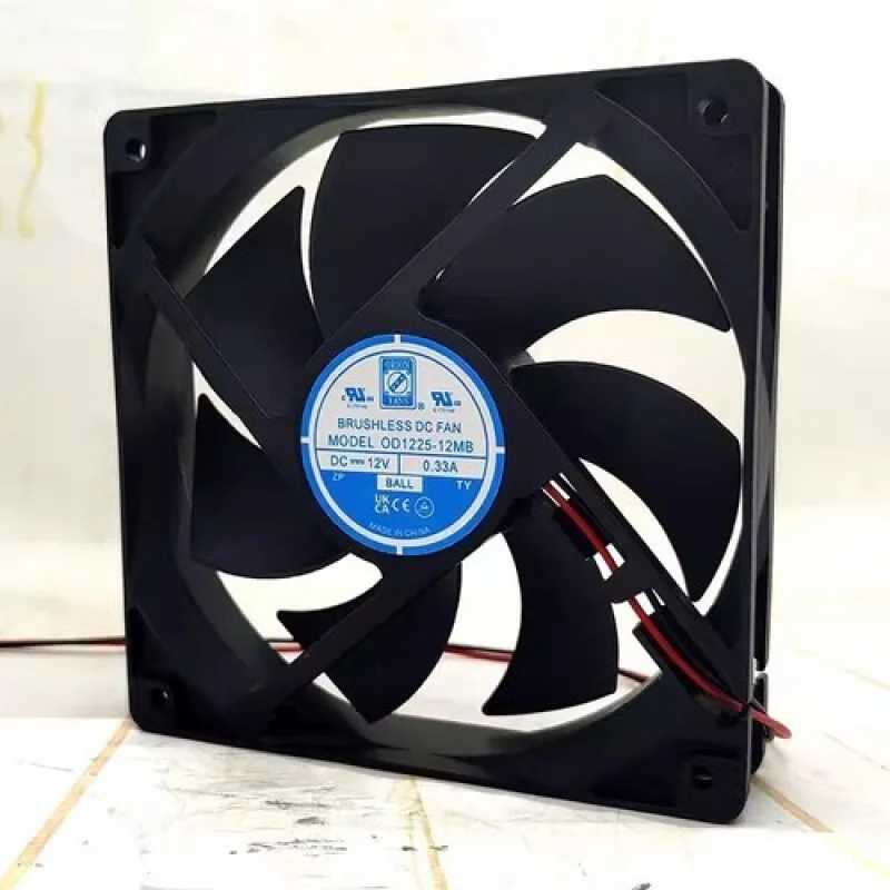 

C for ORION OD1225-12MB DC12V 0.33A 12025 12CM 2-Wire Cooling Fan