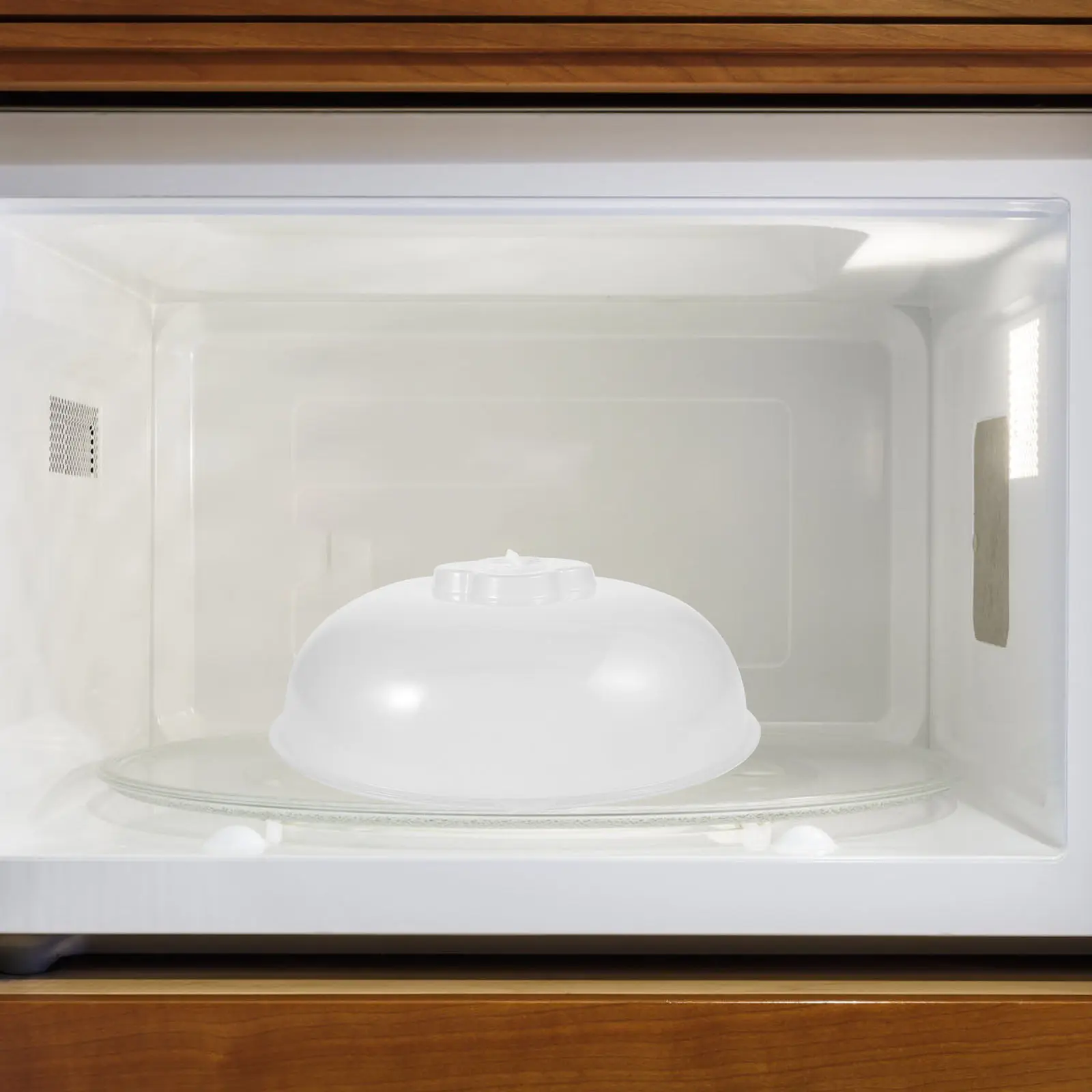 

Microwave Food Splatter Guard Transparent Lid High Temperature Resistant Reusable Protective Cover for Microwave Oven Heating