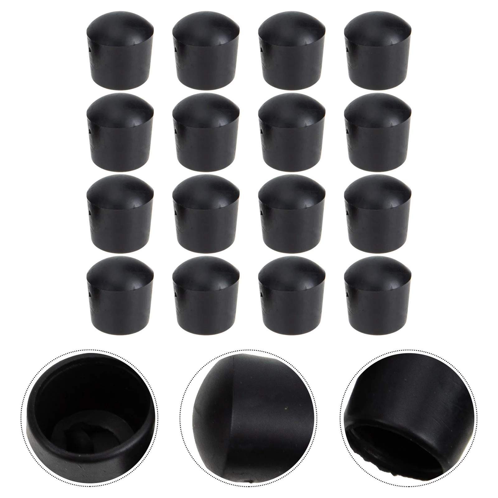 

16 Pcs Foosball End Caps Accessories Soccer Balls Rod Covers Plug Football Table Accessory Bumper