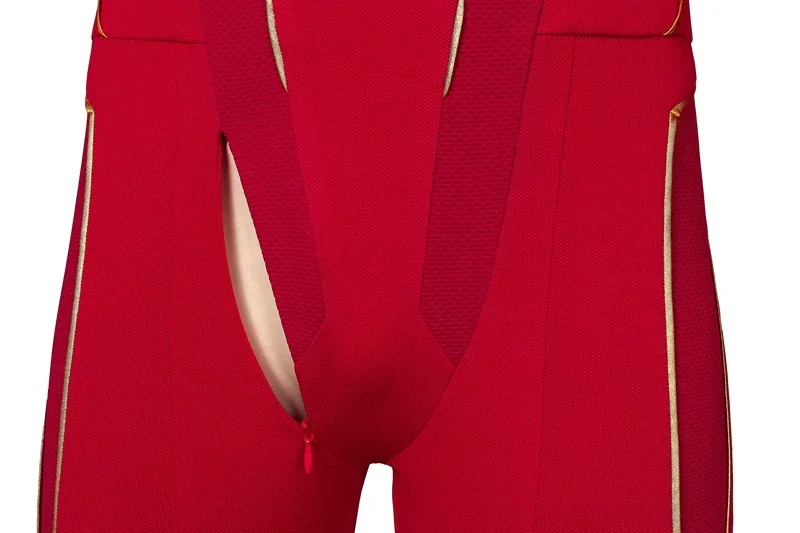 رجل أحمر باري ألين تأثيري حلي بذلة حزام قناع الزي مجموعة كاملة هالوين معركة Zentai البدلة مخصص