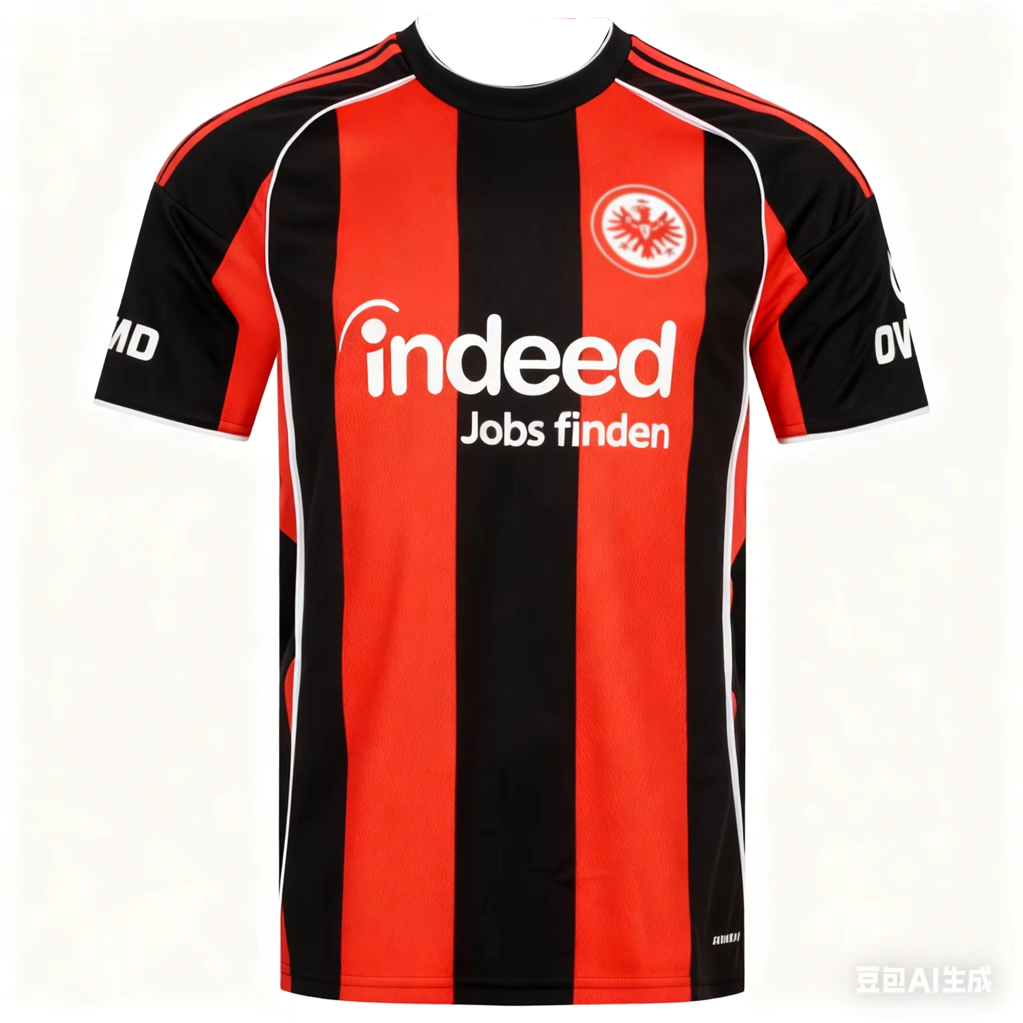 

25/26 Frankfurt Home and Away Football Jerseys T-shirt 3D Printed Short Sleeved Sports T-shirt Same for Adults and Children Tops