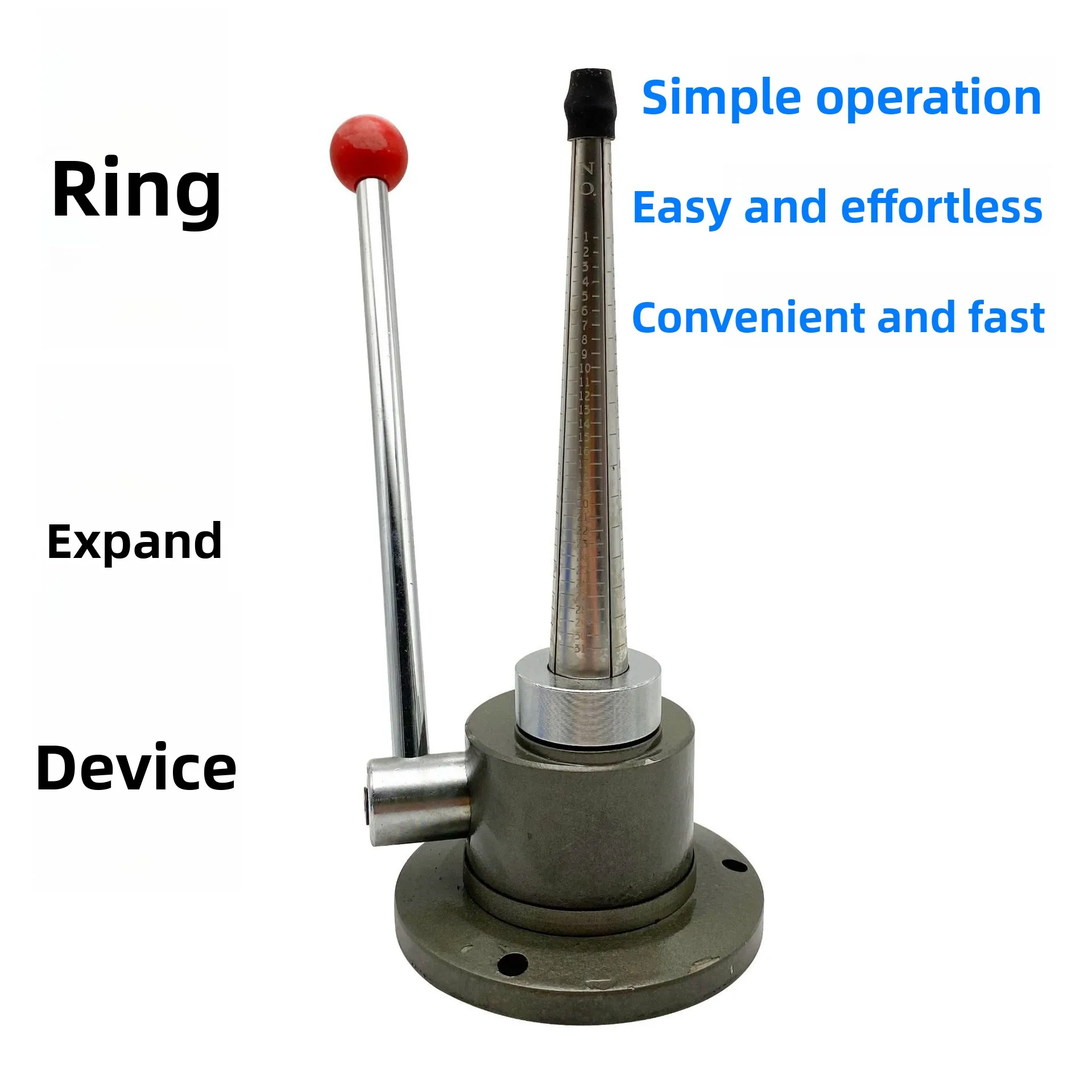 Ring Size Adjuster Tool for Tight Rings Jewelry Resizer Stretcher Expander for Women Men Gold Silver Wedding Band DIY Repair Kit