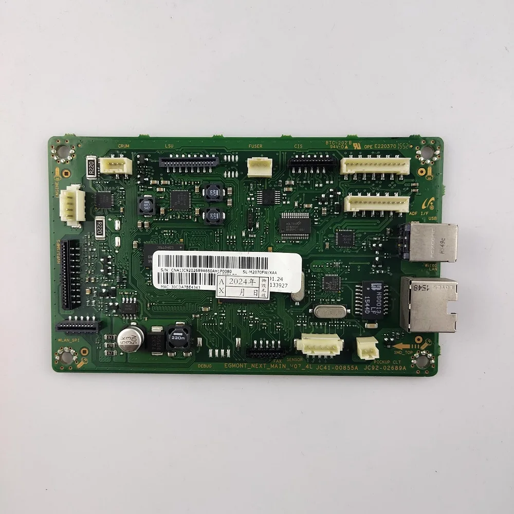 Carte mère logique de formateur pour Samsung SL-M2070 SL-M2071 M2071FH 2070 M2070 M2070W M2070FW JC92-02689A/carte mère JC92-02688B