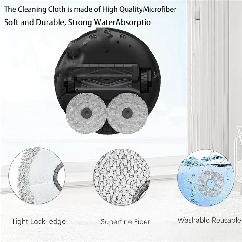 

A63X-Replacement Parts Fit For Dreame Mova E30 Ultra /X30 Ultra/L10s Pro Ultra Vacuum Cleaner, Accessories Kit Brush Filters