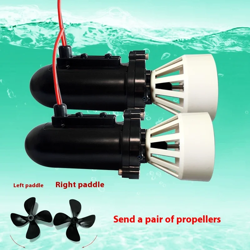 795 Waterproof Motor 12V Underwater Motor-DIY Remote Control Net Pulling Boat Model Bait Boat Parts,Power Propeller,High Torque