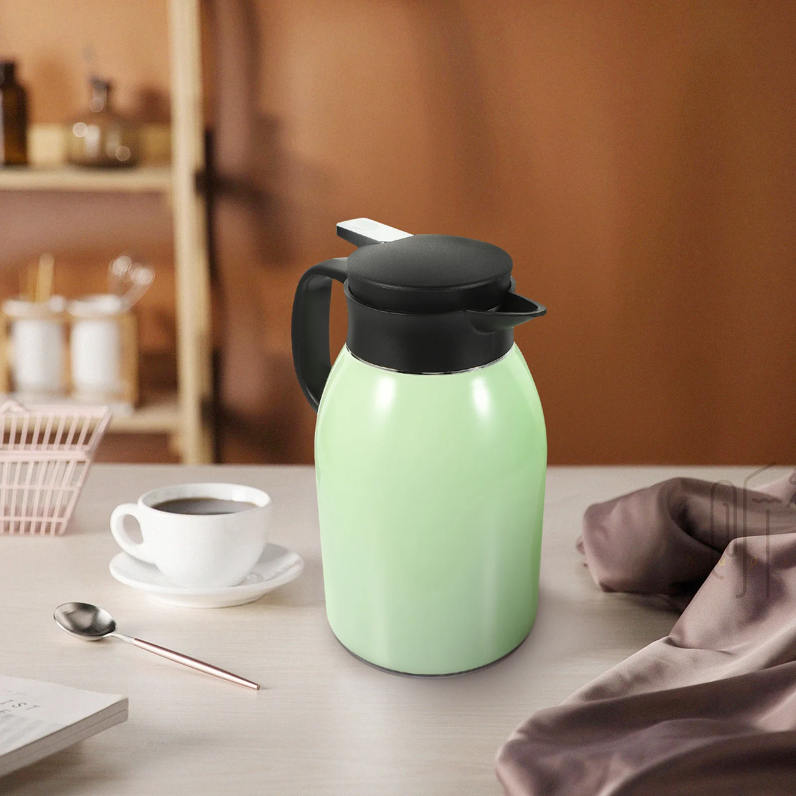 

Insulated Water Kettle Airtight Handle Vacuum Thermal Water Bottle Stainless Steel Large Capacity Leakproof Anti Scald