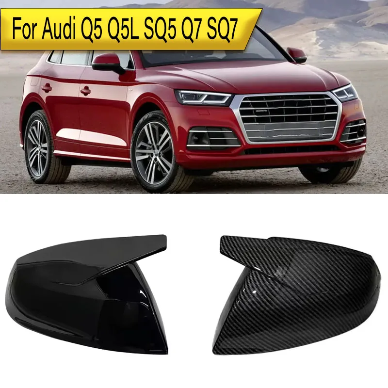 

For Audi Q5 Q5L SQ5 Q7 SQ7 FY 4M Sline 2016-2020 Car Styling 1 Pair Rearview Mirror Cover Cap Mirror Housing Cover Rearview Caps
