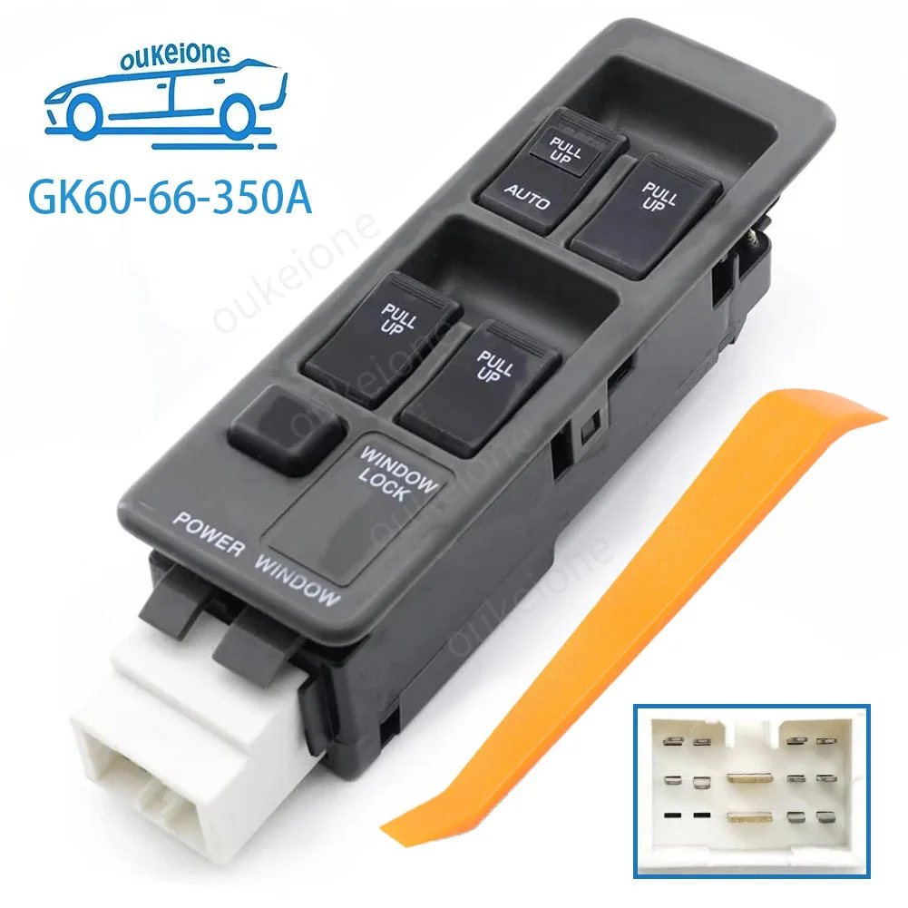 

GK6066350A For Mazda 626 Front Left Electric Power Master Window Switch Glass Lifter Control Button GK60-66-350A Car Accessories