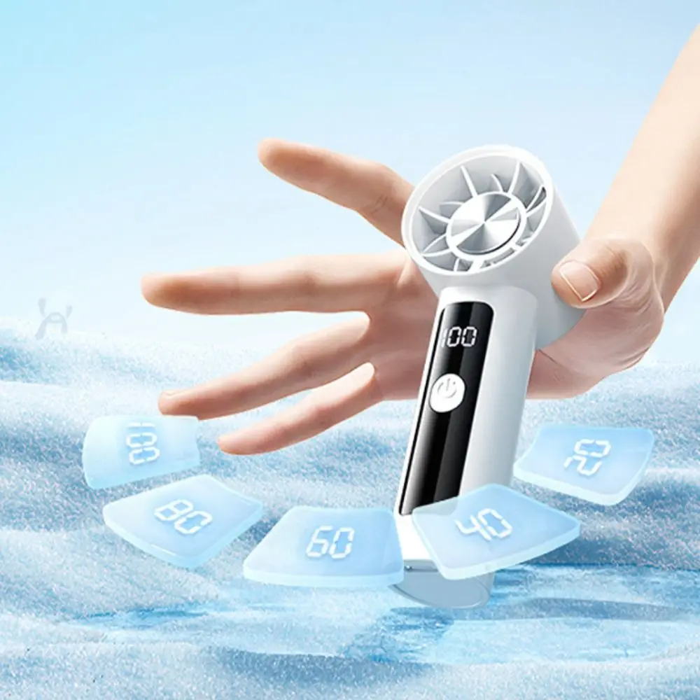 Strong Wind Mini Turbo Fan Super Strong Wind High Velocity High Speed Fan Small Size Powerful Airflow Personal Fan Camping