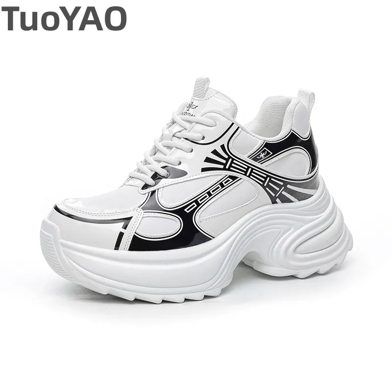 

Женские кроссовки на массивном каблуке 8 см, кроссовки на платформе, женская повседневная обувь на танкетке, обувь для папы, летняя обувь, весна-осень