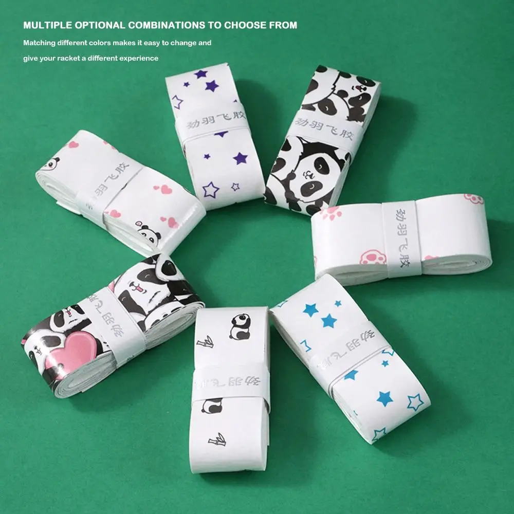 امتصاص العرق تنس الريشة شريط لحام كارون الباندا مقاومة للاهتراء بسرعة ذاتية اللصق قبضة Skidproof عرق الفرقة