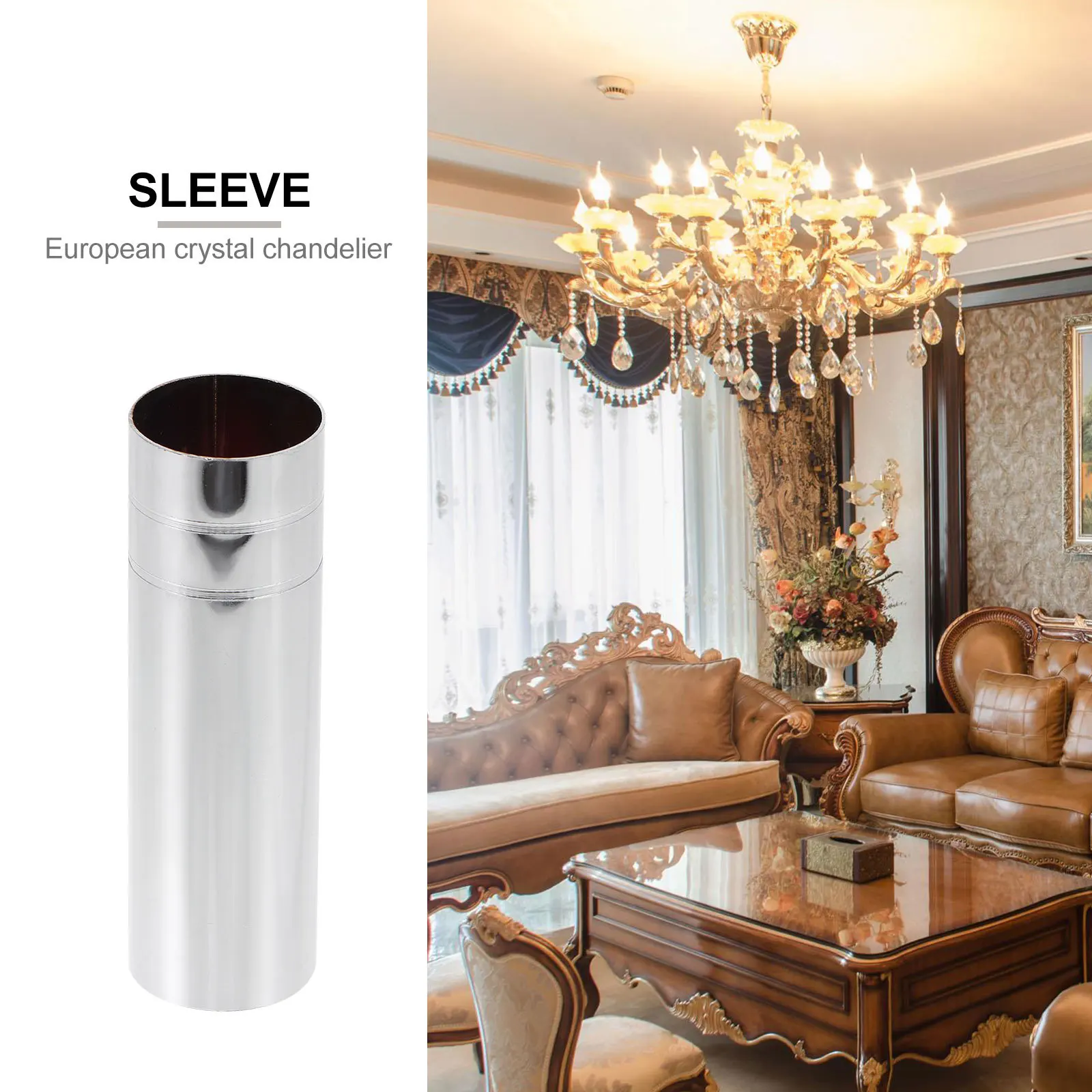 2 قطعة كريستال مصباح نجف قاعدة غطاء حامل الحديد أنبوب استبدال ل أوروبا أضواء الثريا اكسسوارات كم