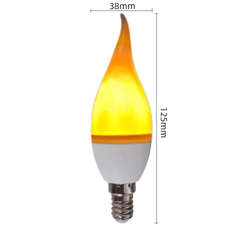 E14 Led Simulated Flame Bulbs 7W 9W E27 85-265V 220V Corn Lamp Flickering LED candle Light Dynamic Flame Effect for Home Light