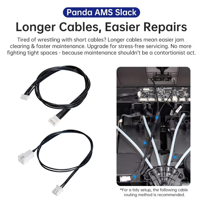 BIQU AMS Upgrades Panda AMS Slack AMS Internal Extension Cable 3D Printer Parts For Bambu Lab AMS-N33R