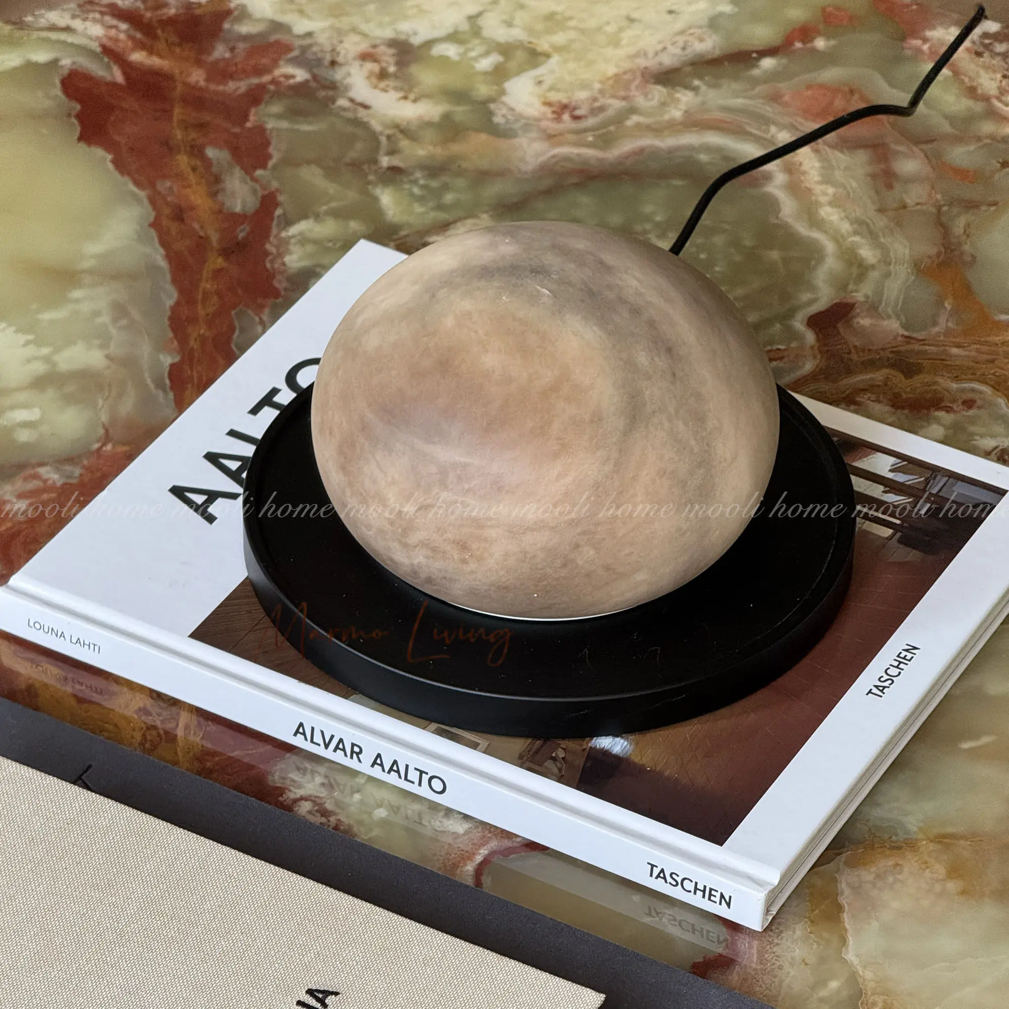 Luxury Atmosphere Alabaster Stone Table Lamp Marble Lamp Restaurant Bar Home Decoration