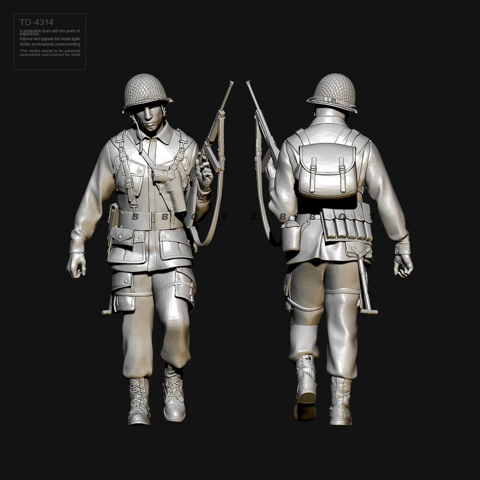 1/35 50mm Resin Soldier model kits figure colorless and self-assembled TD-4314