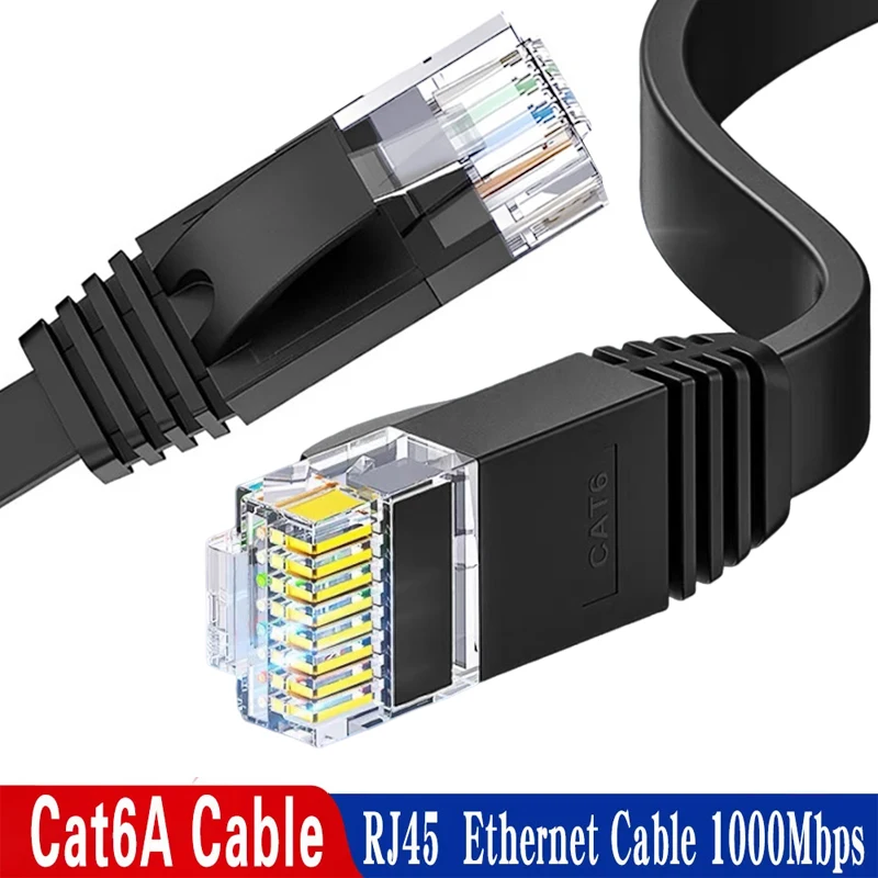 Ethernet Cable Cat6 Gigabit High Speed 1000Mbps Internet Cable RJ45 Shielded Network LAN Cord for PC PS5 PS4 PS3 Xbox 0.5M 1M 2M