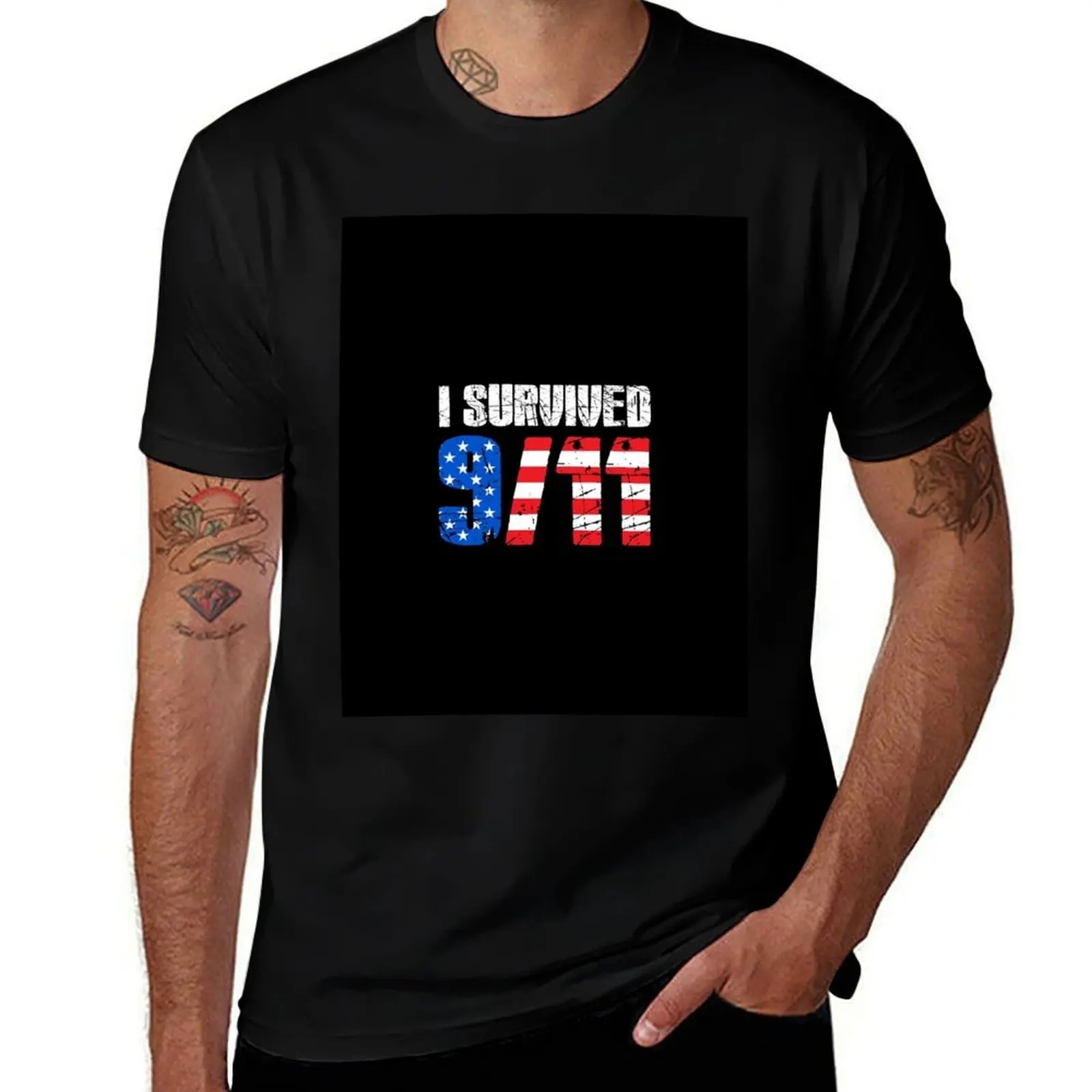 

I Survived 9/11 T-Shirt essential t shirt mens graphic t shirts