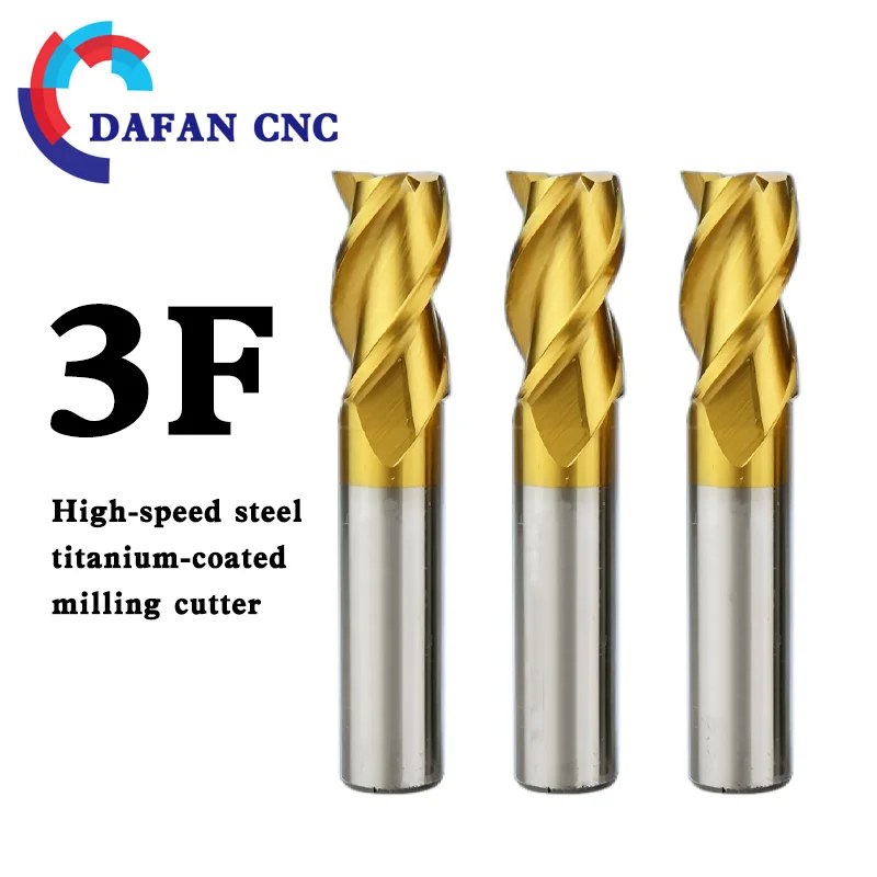 

Кобальтовая высокопроизводительная полностью крутая концевая фреза с 3 канавками, 3–25 мм, с покрытием TiN, для высокоскоростной точной обработки нержавеющей стали
