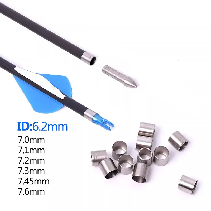 

Archery Explosion-proof Ring ID6.2mm Protect Arrow Shafts Collar Fasteners Reinforce OD7.0-8.0mm Arrow Shooting Accessories