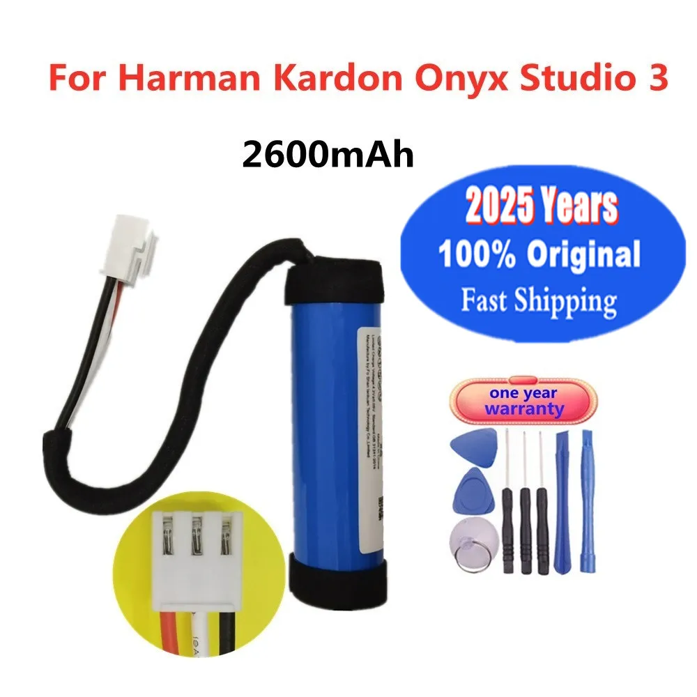 2025 Years 2600mAh Original Battery For Harman Kardon Onyx Studio 3 Speaker Battery Batteries + Tools