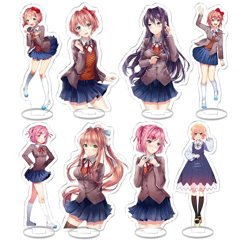 Doki Doki Literature Club Monika Natsuki Anime Acrylic Related Products Decoration Desk Figure Display Friends Gifts Game