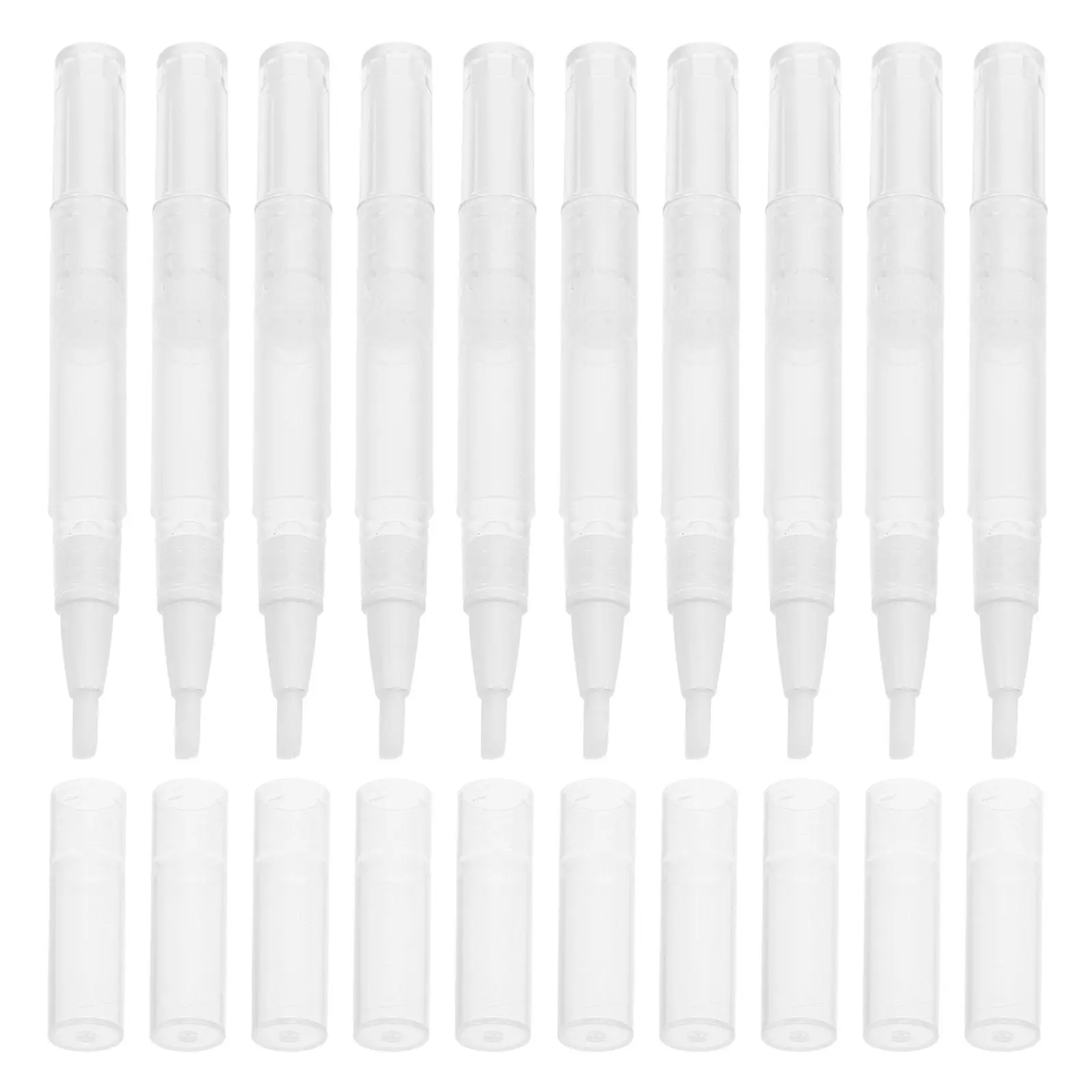 

10Pcs Transparent Nail Care Oil Pen Empty Refillable 5Ml Twist Tubes Cuticle Essential Oil Lip Gloss Applicators