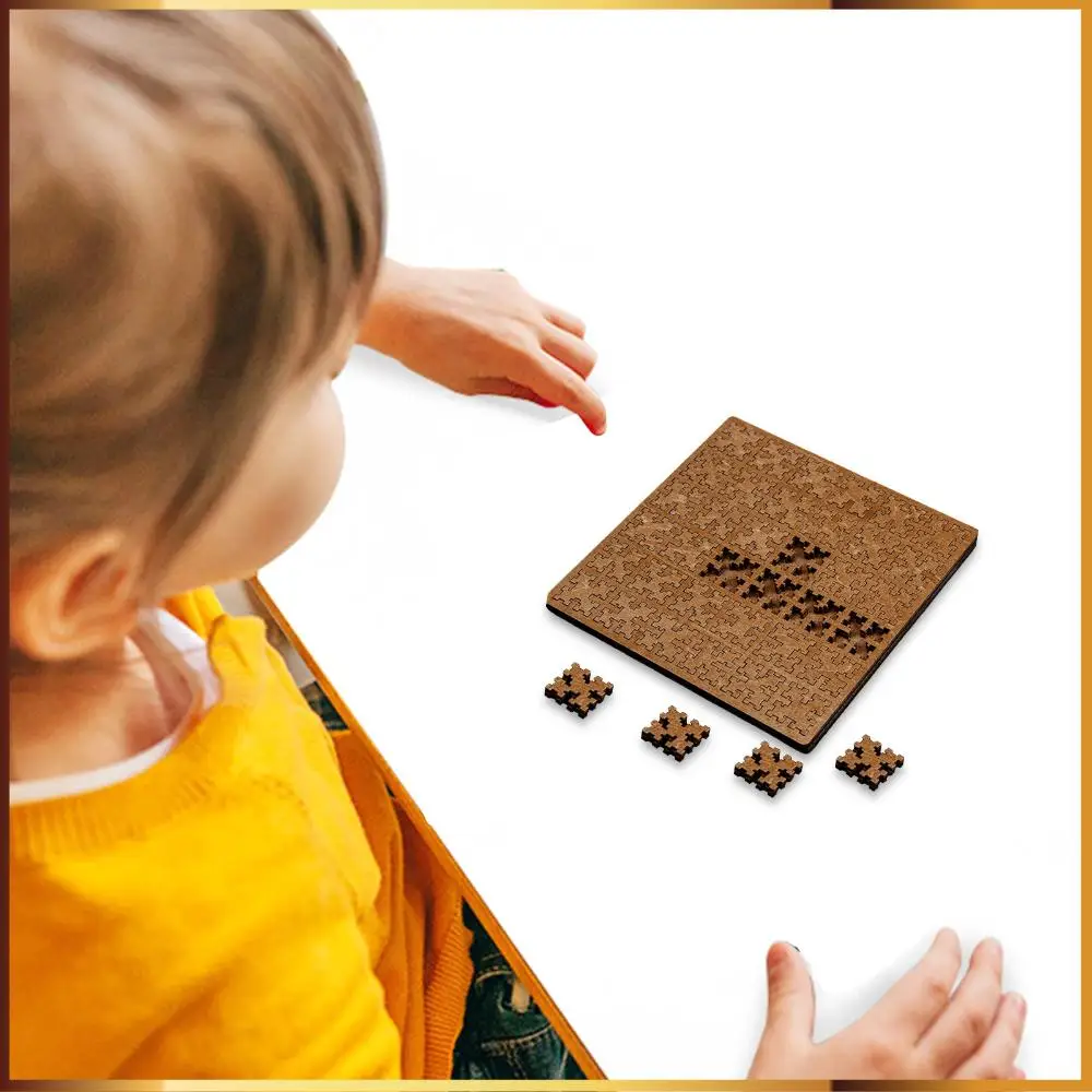 

Wooden Fractal Tray Puzzles with Frame Unique Irregular Creative Labyrinth Difficult Geometry Puzzles Boards for Adults
