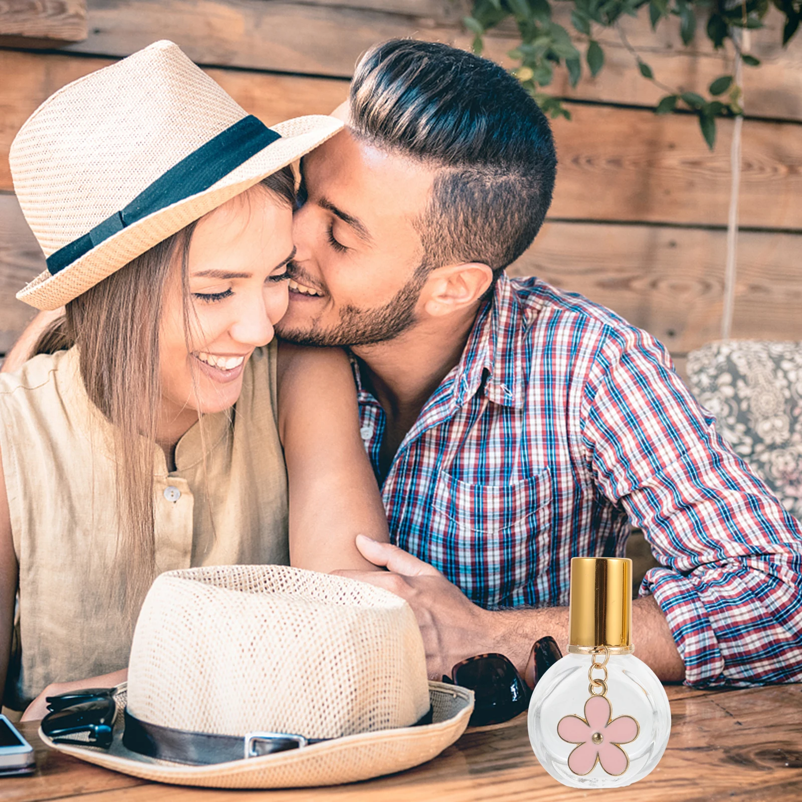 

2Pcs Glass Roll on Perfume Bottles Leak Resistant Essential Oils Bottles Elegant Diffuser Container for Home Car