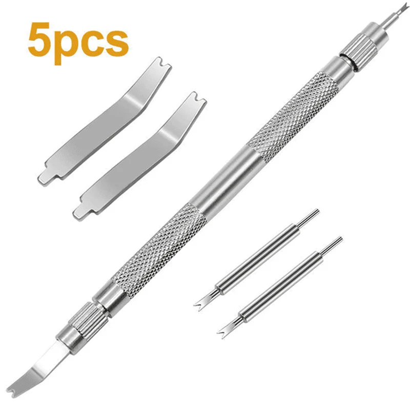 5PCS Watch Repair Tool Metal Multifunctional Bracelet Watch Band Replace Spring Pine Needle Bar Connection Pin Remover Tool