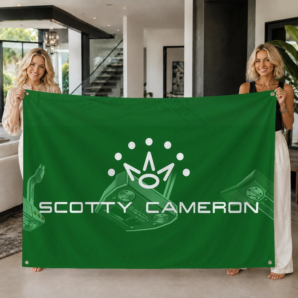 Golf S-Scotty C-Cameron Markenflaggen-Dekoration für Outdoor-Picknick-Party, Kunst-Hängedekoration für Zuhause, Camping-Party-Banner – Detail 10