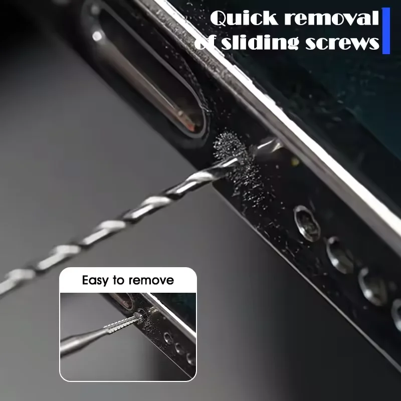 Punta da trapano scorrevole per piercing in lega da 10 pezzi Rimuovi rapidamente le viti scivolate Estrattore di punte da trapano senza danneggiare lo strumento di riparazione