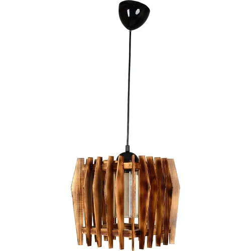 

Gzhome Elegant Single Glazed Wooden Chandelier