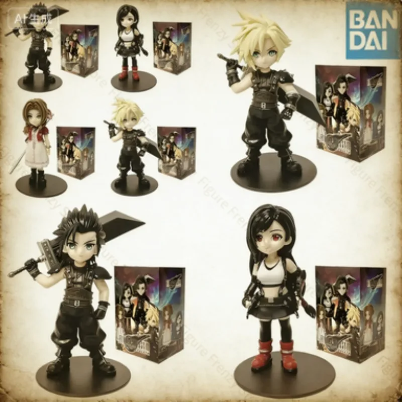 

Anime Figure 11-12cm Cloud Strife Tifa Lockhart Aerith Gainsborough Zack Fair for Desktop Collection PVC Toy for Cosplay