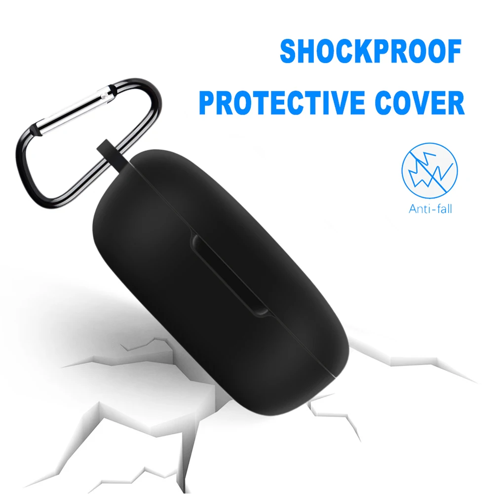 حافظة سيليكون لسماعات Redmi Buds 4 Lite ، غلاف سماعة رأس مقاوم للغبار ، سماعات رأس لاسلكية بلوتوث ، غطاء واقي مع حلقة تسلق