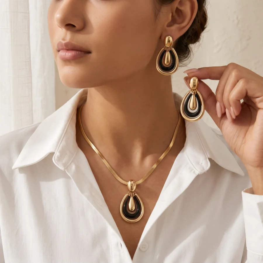Minimalistische holle traanvor - Formal Wear Jewelry For Women recensie en prijs