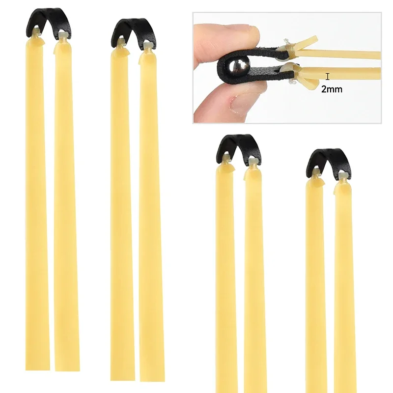 1/3/5Pcs 2.0mm Thickened Slingsshot Rubber Band High Elasticity High Precision Latex Rubber Band Slingshot Shooting Accessories