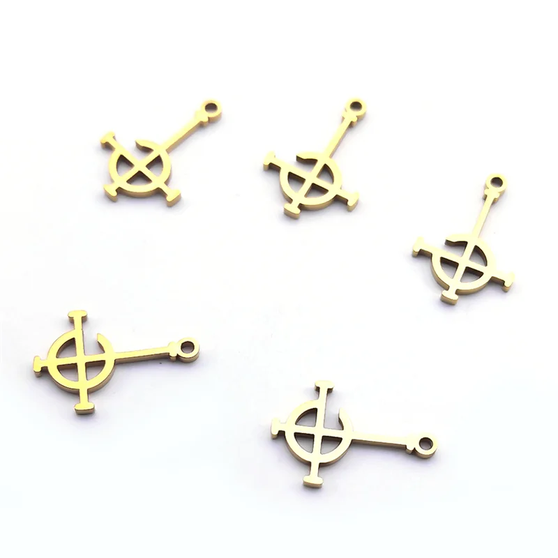 Stainless Steel Ghost Nameless Band BC Small Pendant Bracelets/Earrings for Women Men Diy Jewelry Accessories Making N1722S05
