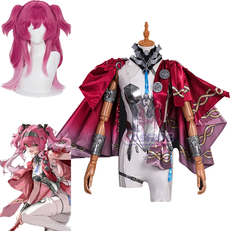 

Game Wuthering Waves Lupa Cosplay Costume Wig Bodysuit Cloak Tail Headwear Role playing costume Girls Halloween Carnival Party
