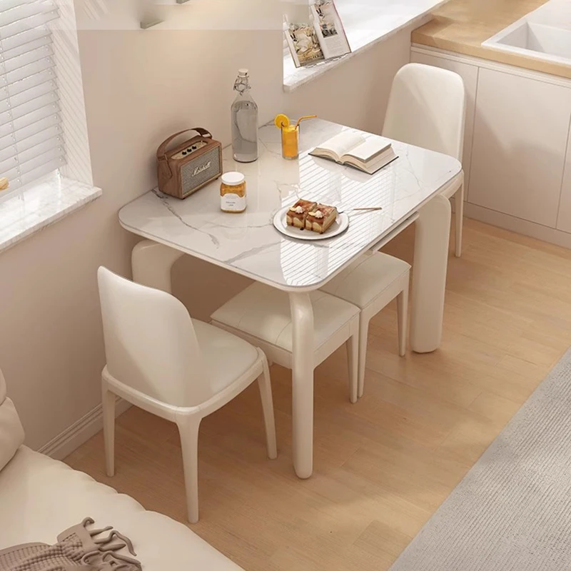 

Storage Modern Dining Table Style Italian Minimalist Space Saving Dining Tables Elegant Luxury Muebles Living Room Furniture