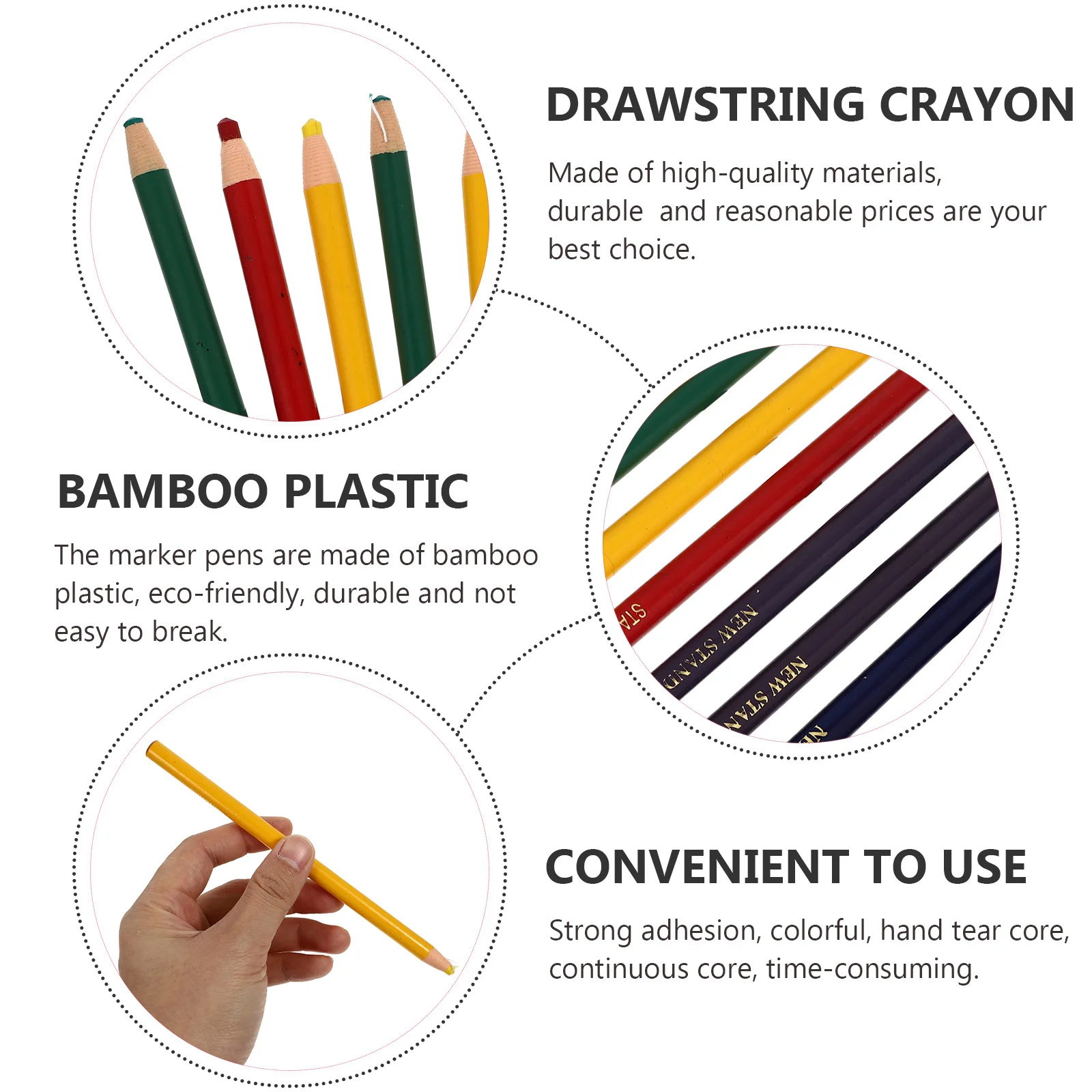 12 قطعة علامات الطباشير السحب لخياطة الملابس النسيج صياغة متعددة الأسطح متينة لا شحذ أدوات الرسم الخياطة #6