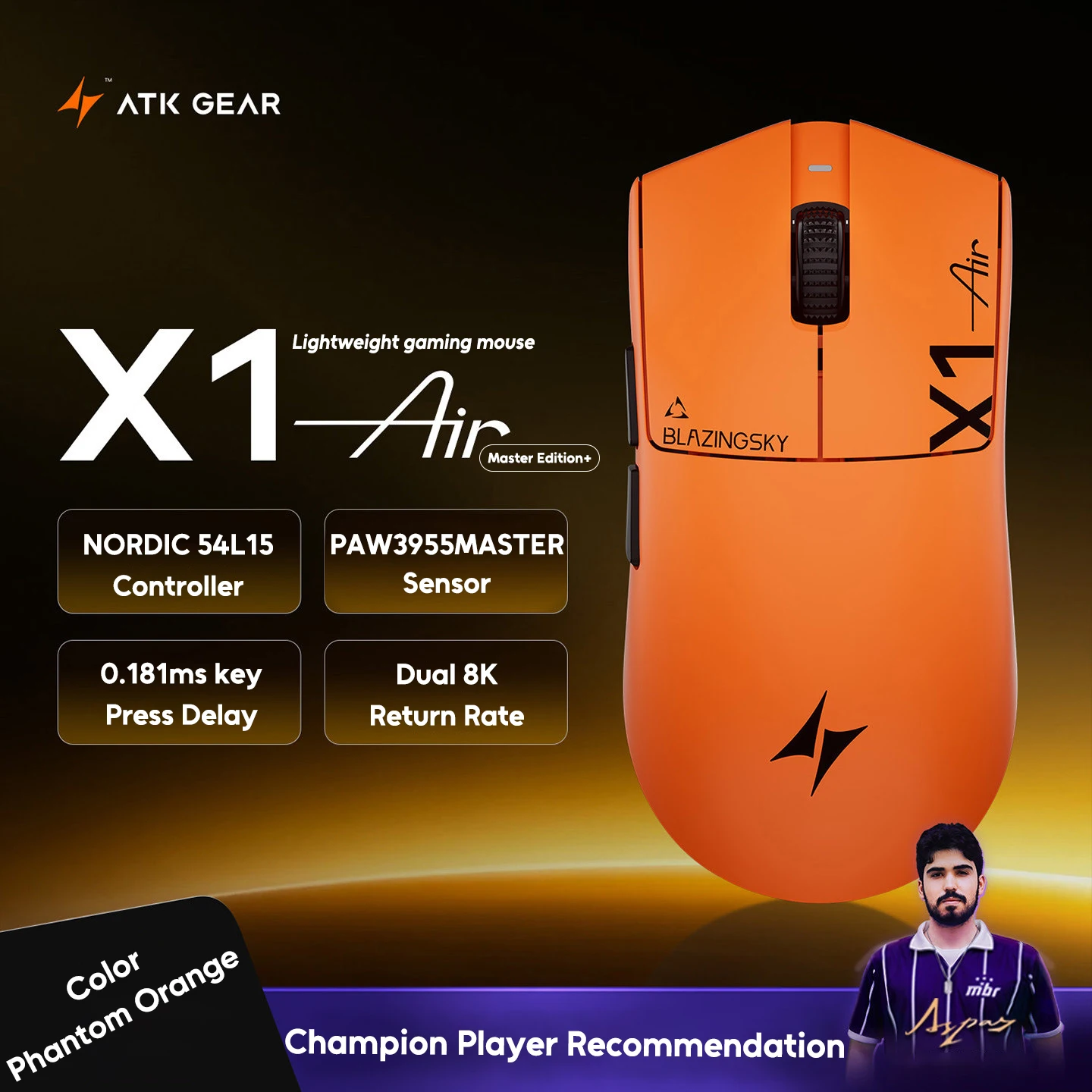 X1V2 Ultimate X1 V2 Air+ Wireless Gaming Mouse PAW3950Ultra PAW3955MASTER Dual 8K Return Rate Ergonomics E-Sport Gaming Mouse