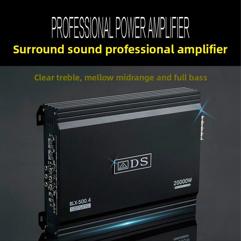 

Car Audio Modified 12V High-power Car Four-way Power Amplifier 4-channel Pushable Subwoofer Door Horn