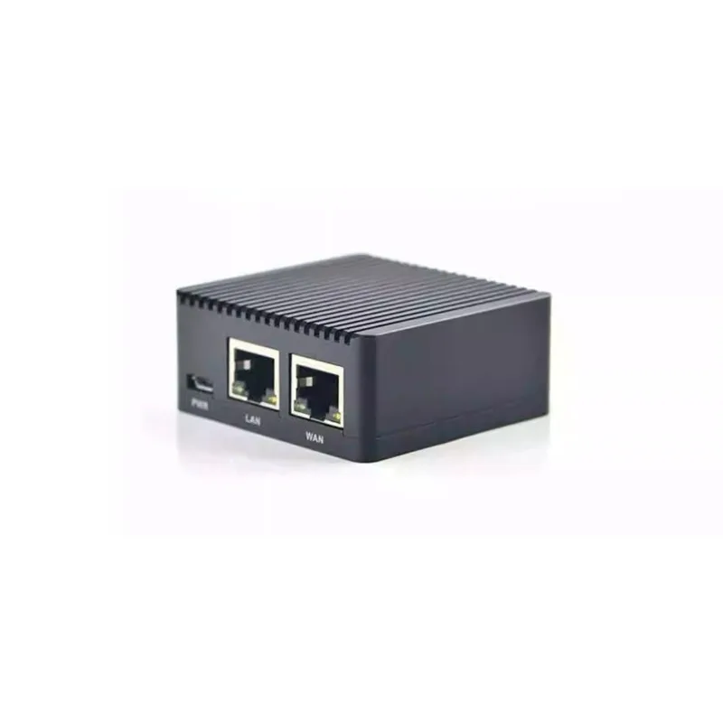 NanoPi R2S Metal Mini Development Board, CNC All-metal Shell RK3328 Dual Gigabit Network Port Type-c Cable