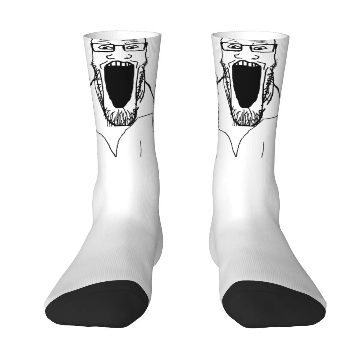 SOYJAK WOJAK Stockings Graphic Leisure Socks Winter Anti Bacterial Socks Men Climbing Quality Socks